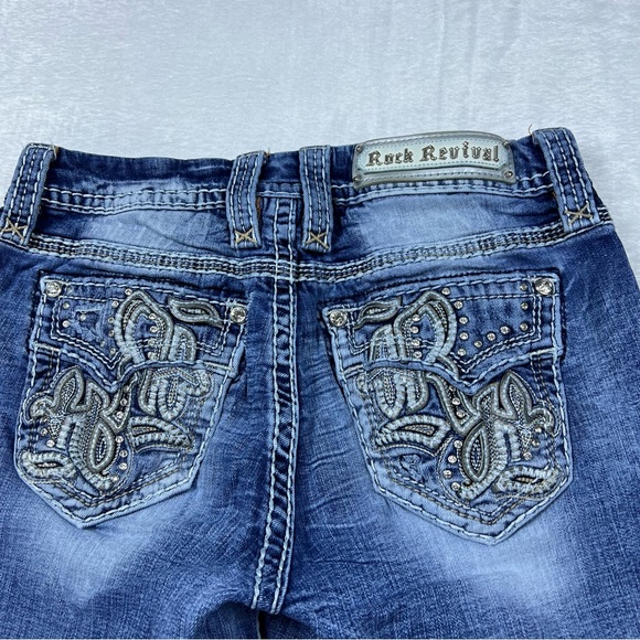 RARE Rock Revival Easy Boot Spring Jeans Size 26 - Picture 4 of 8